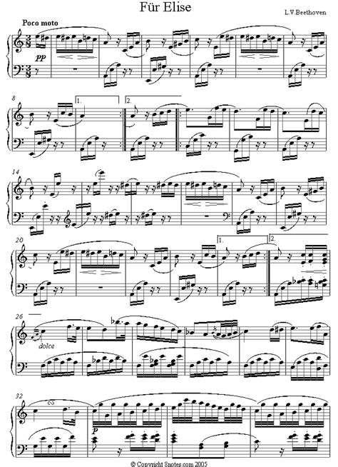 beethoven fur elise original sheet music|fur elise complete sheet music.